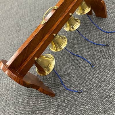 Temple Bell Set, Indian , 4 Bells, Pooja Bells, Puja, Brass Hanging Bells - EXCELLENT #2 image 3