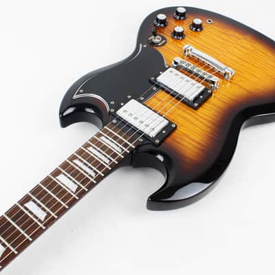 RARE* Epiphone SG G-400 Deluxe Flametop Electric Guitar in Vintage