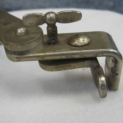 Leedy Bass Drum Hoop mounted Paddle Muffler (Lot4143U-5143) 40's/50's - Nickel Plated image 9