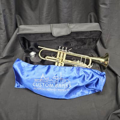 Austin Custom Brass TR-1 Bb Student Trumpet 2026 - Lacquered Brass w/ case image 12