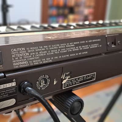 YAMAHA DX7 VINTAGE ELECTRONIC KEYBOARD W/BAG MUSIC REST FOOT PEDAL CARTRIDGE + CUSTOM SOUNDS image 5