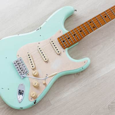 Fender Custom Shop 1956 Stratocaster Roasted Relic Aged Surf Green w/ Fat '60s Pickups image 1