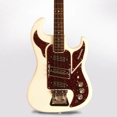 Baldwin - Burns  Shadows Bass Solid Body Electric Bass Guitar (1967), ser. #20440, original black tolex hard shell case. image 1