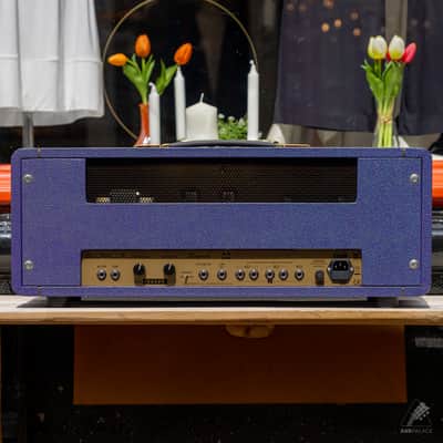 Bogner Snorkler 50 watt EL34 Amplifier head – Purple Tolex image 4