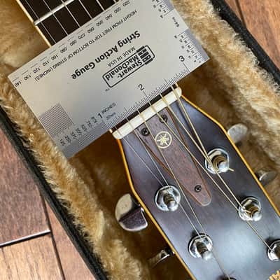 1970s Yamaha FG-401 Acoustic Dreadnought Guitar MIJ Orange Label Nippon Factory w/ HSC martin guild image 16