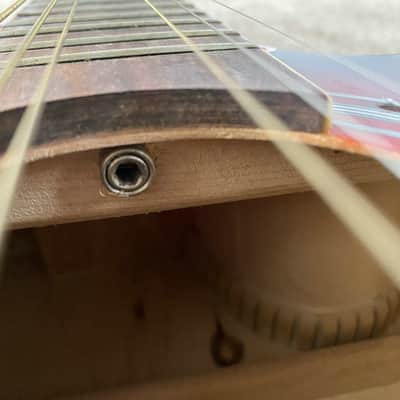 38 Inch Red Burst Acoustic Guitar, Plywood Top Body, Mahogany Neck image 20
