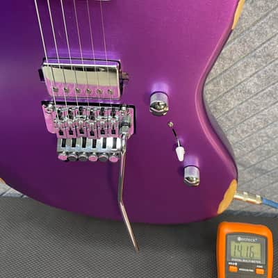 SBS Steve Brown Sound Guitars VS200 Includes Our FretWerx In USA Fret Dress and Setup! Purple Metallic image 17