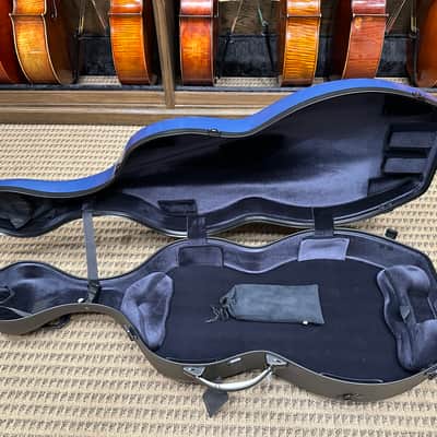 Bam 'Hightech Shamrock' 4/4 Cello Case w/ Wheels in Azure Blue image 5