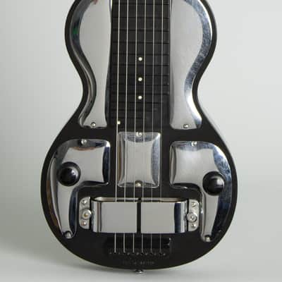 Rickenbacker Model B-6 Lap Steel Electric Guitar (1938), ser. #C-2198, original black hard shell case. image 3
