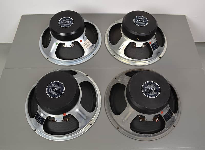 Fane Pulsonic cone speakers from 1972/73 used by : Hiwatt Vox Orange Sound city image 1