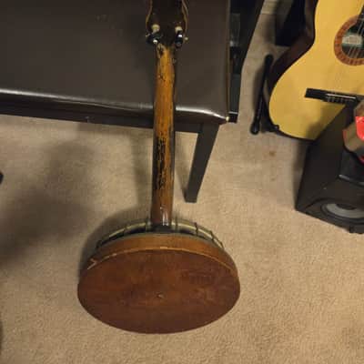 Vintage Vegas Style 4 string Banjo with case Unknown  1920s image 2