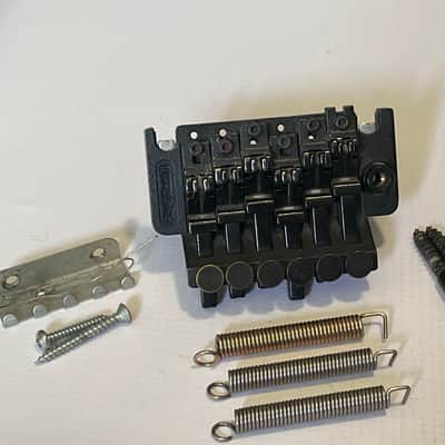 1980's Kramer Model Guitars Black Floyd Rose II Licensed Tremolo Guitar Bridge image 1