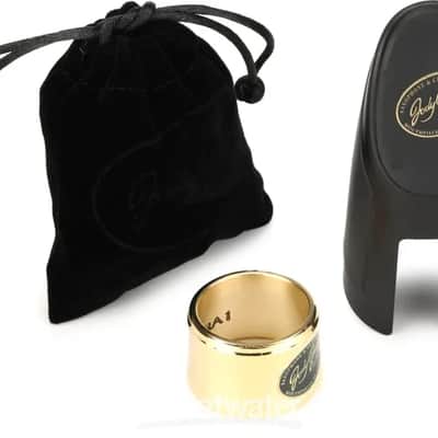 JodyJazz HRA1 Power Ring Ligature & Cap | for HR* Alto Saxophone Mouthpiece | 24k Gold-Plated image 2