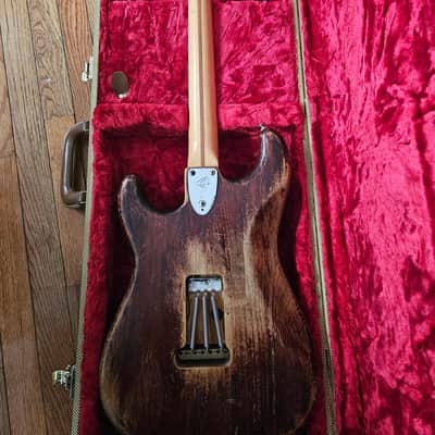 Fender Stratocaster with 3-Bolt Neck, Maple Fretboard 1973 - 1977 - Walnut (Mocha) image 4