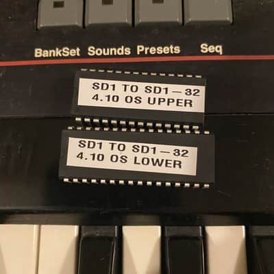 Ensoniq SD-1 - 32 voice version 4.10 firmware OS EPROM ROM upgrade set v4.10 SD1