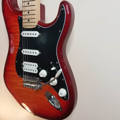 Fender Player Stratocaster Plus Top with Maple Fretboard - Aged Cherry Burst image 6