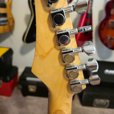 Custom  Matt finish Super Strat Project, with gig bag image 12