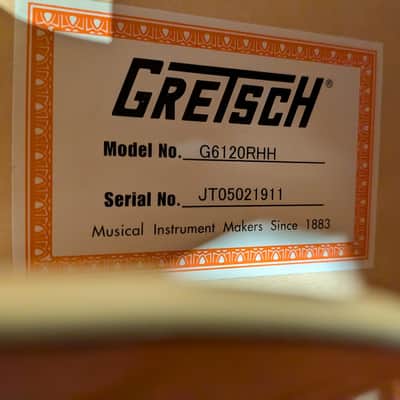 Gretsch G6120RHH Reverend Horton Heat Signature Hollow Body Electric Guitar w/Case - Orange Stain Lacquer (2006) image 7