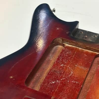 Sorrento Kingston Vintage 60s Red Sunburst Solid Body - Nitrocellulose image 5