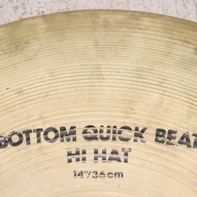 Zildjian 14" A. Avedis Quick Beat Hi Hat Cymbals Vintage 1980's image 9