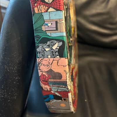 Custom Telecaster Tele Body w/Hand applied Spiderman/Dr. Doom Comic book panels image 4