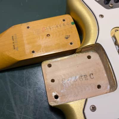 Fender Jaguar JG66-RC 1994 Shoreline Gold Matching Headstock MIJ Japan image 9
