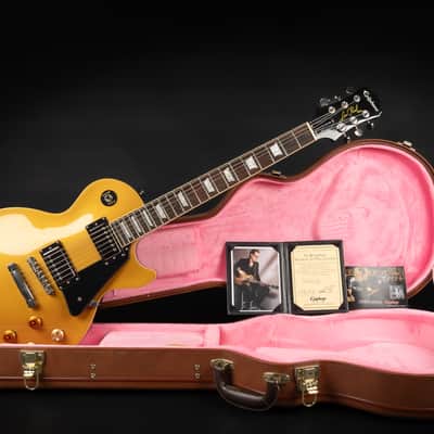 2012 Epiphone Joe Bonamassa Signature Les Paul Standard - Gold Top | Limited Edition 1/1000 Custom Shop Gibson BurstBucker Humbucker Long Neck Tenon | COA OHSC image 2