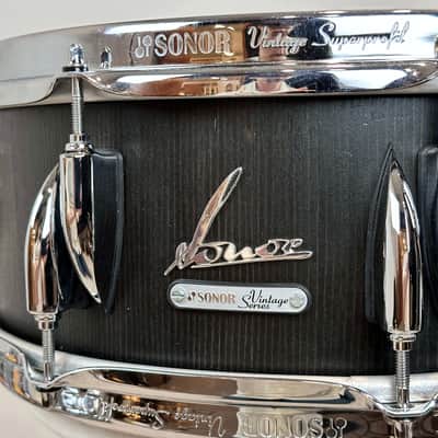 Sonor 5.75x14" Vintage Series Snare Drum - Black Stain image 5