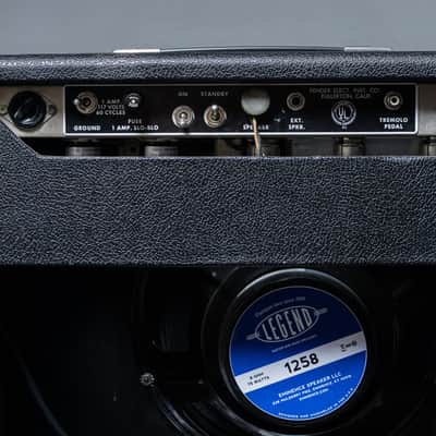 Fender Pre-CBS Deluxe Non Reverb AB763 Blackface 1964, Black image 7
