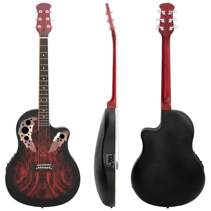 Full-Size Spruce Cutaway Acoustic-Electric Guitar EQ With Bag image 1