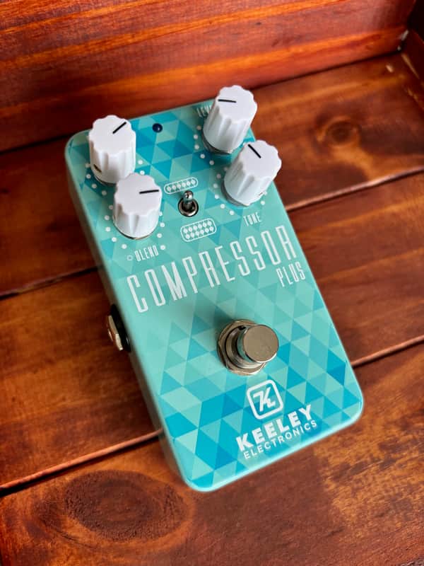 Keeley Compressor Plus Limited Edition - Sweetwater 2019 - Seafoam / Blue image 1