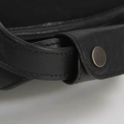 Harvest Fine Leather Black Buffalo & Canvas Electric Bass Guitar Gig Bag image 12