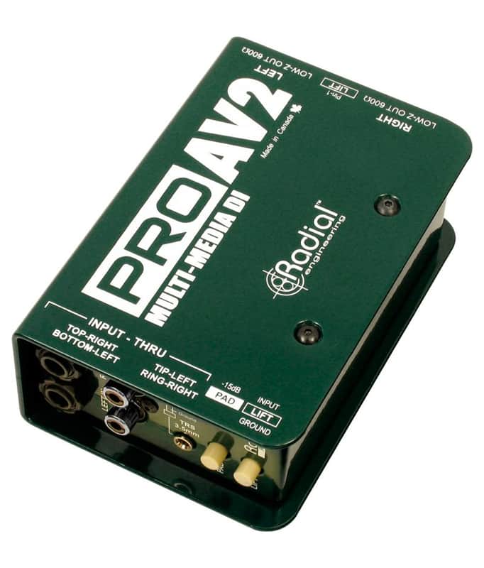 Radial Engineering ProAV2 Stereo Passive Multimedia Direct Box image 1