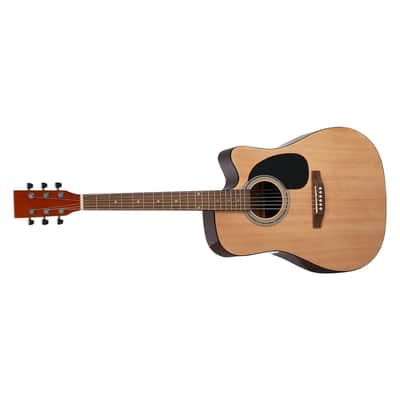 41 in Cutway Acoustic Guitar Natural Beginner Bundle with Gig Bag for Adult Solo image 4