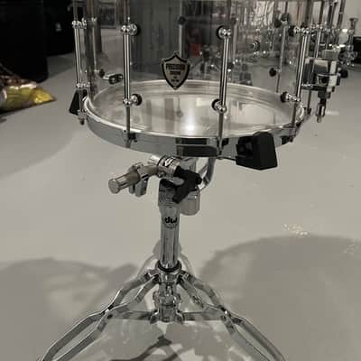 Precision Drum Company 8x14 Clear Acrylic Snare Drum 2017 - Clear image 1