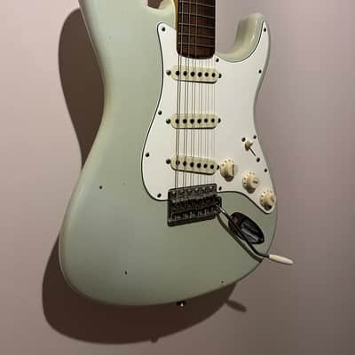 Fender Custom Shop ‘64 Stratocaster Journeyman Faded Aged Sonic Blue image 12
