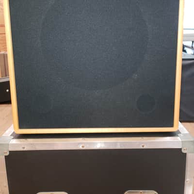 Fuchs - ODS - 100 Watt - Natural Wood Head with Matching Wood 1x12 Cab with OEM EVM12L.  Includes amp flight case, original amp/speaker cab vinyl covers and original foot switch. image 15