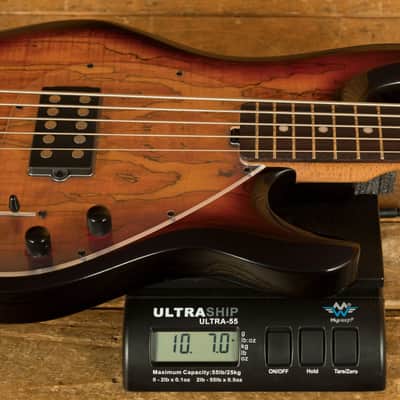 Sterling RAY35SM StingRay 5 Bass - Spalted 3-Tone Sunburst image 9