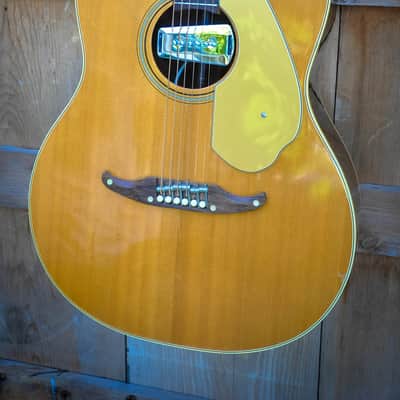 1969/1970 Fender Palomino "Johnny Cash" Broomstick w/ Ultra Rare Factory Soundhole Pickup image 4
