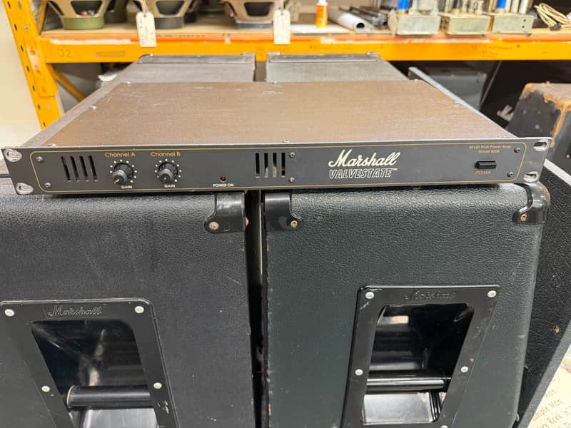 Marshall Valvestate Model 8008 80+80-Watt Guitar Power Amplifier 1991 - Black image 1