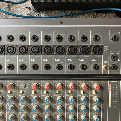 read description: rare Allen & Heath SR Series 416, multitrack, 4 Groups, vintage analog console, late 1980s, Wooden Panels, EQ, Effect Sends Buses image 2