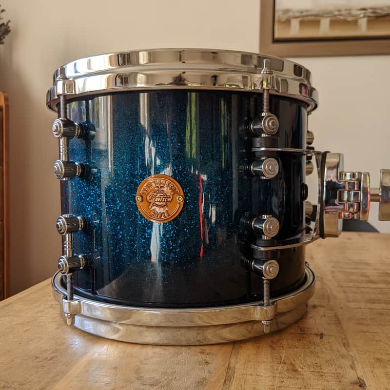 Tom 10*8 Gretsch New Classic Maple Ocean Sparkle Lacquer image 1