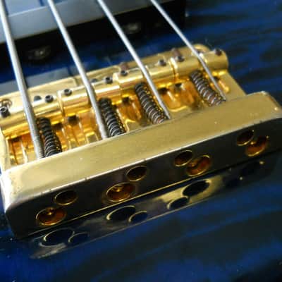 Yamaha BBG4 BB Series Passive 4-String Electric Bass (Trans Blue Burst) image 5