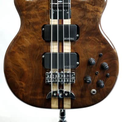 ALEMBIC SCSB4 Stanley Clarke Signature Deluxe Black Walnut Top & Purple LED 2016 image 1