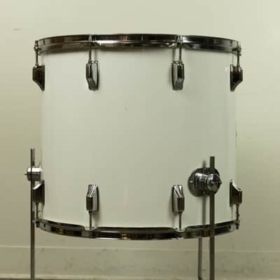 1970s Rogers 16x18" New England White "Big R" Floor Tom image 7