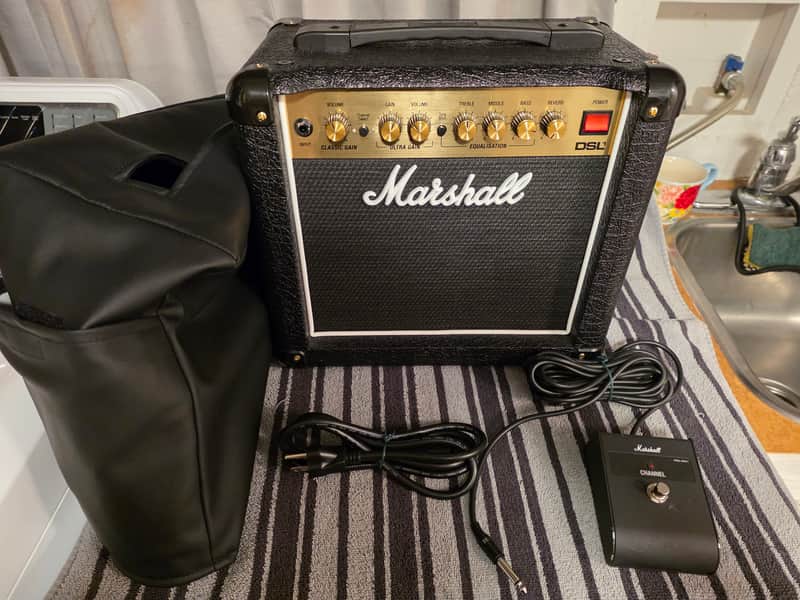 Marshall DSL1CR 1 watt 1 x 8-inch Tube Combo Amplifier with Cover image 1