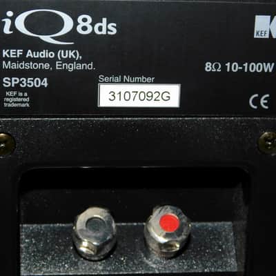KEF iQ8ds DiPole Rear Surround Speakers Black 4 way, 2 Spkr image 9
