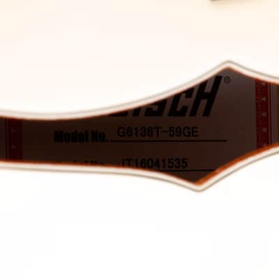 Used 2016 Gretsch G6136T-59 Vintage Select '59 Falcon Hollow Body Vintage White with OHSC image 8