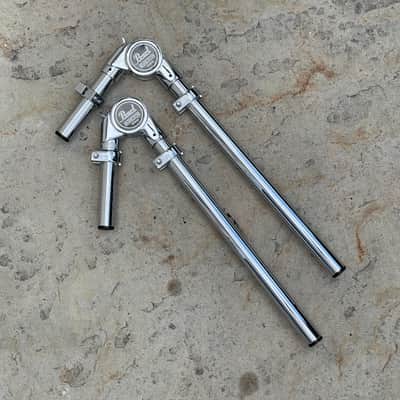 (2) Pair Pearl Uni-Lock Long Tom Holder Arms 13" x 3" Mounts image 2