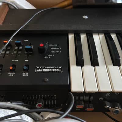 Korg MiniKORG 700S 37-Key Analog Synthesizer 1974 - 1979 - Black image 2